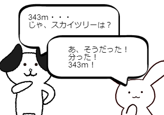 ４コマ漫画「富士山 パート２」の３コマ目