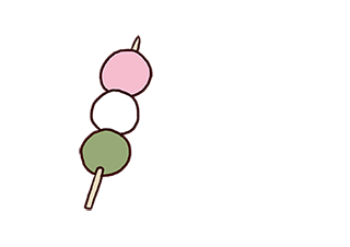 ４コマ漫画「さくらもちかさくらか」の４コマ目