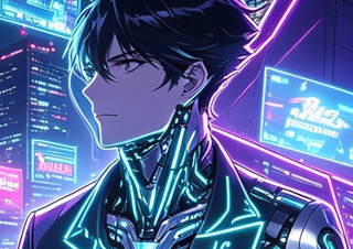 ４コマ漫画「SF」の１コマ目