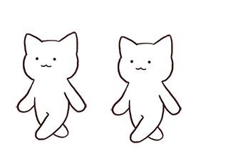 ４コマ漫画「ﾎﾟｳ!」の１コマ目