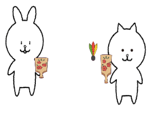 ４コマ漫画「はねつきしただけなのに、、」の３コマ目