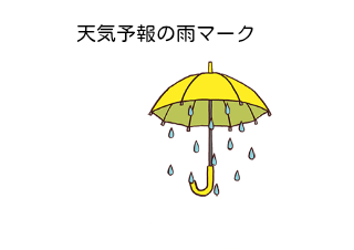 ４コマ漫画「雨といえば、、(60作目）」の３コマ目