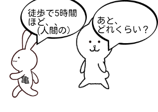 ４コマ漫画「浦島太郎？(70作目）」の４コマ目