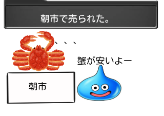 ４コマ漫画「蟹ネタその3」の４コマ目