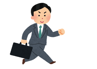 ４コマ漫画「けいさつ part 3」の１コマ目