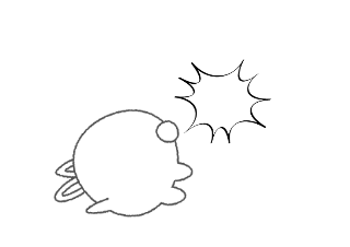 ４コマ漫画「ダイエット」の３コマ目