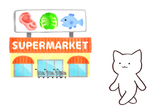 ４コマ漫画「買い物」の２コマ目