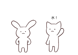 ４コマ漫画「謎かけ２」の２コマ目