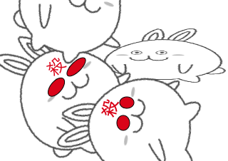 ４コマ漫画「ohayou」の２コマ目